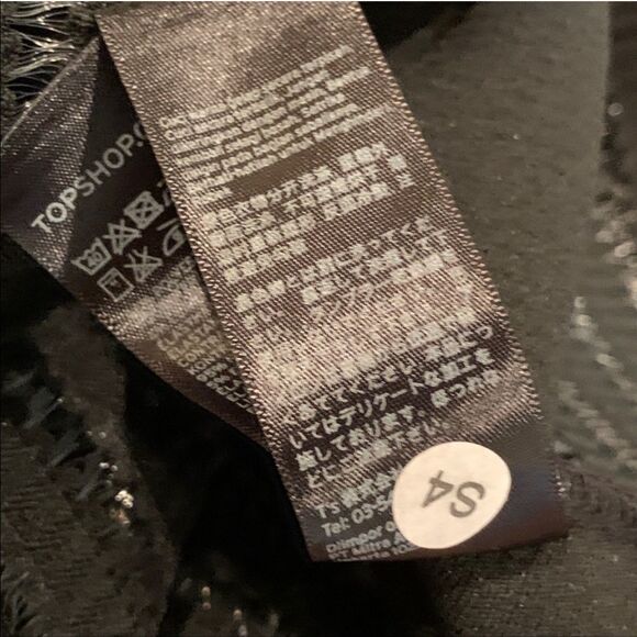 Topshop Black Dress Textured Keyhole back mesh detail Bodycon Sz 10 - Picture 11 of 13